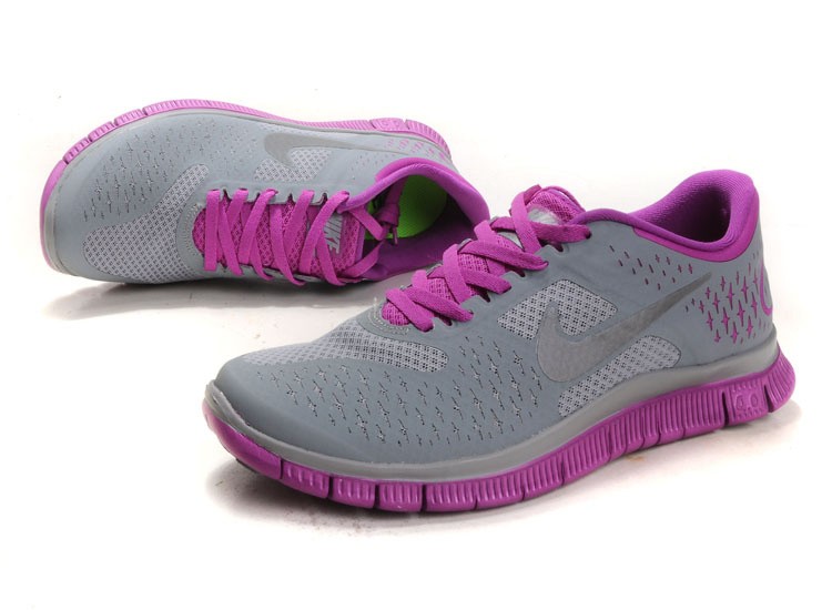 Nike Free 4.0 V2 Women Shoes Purple Grey